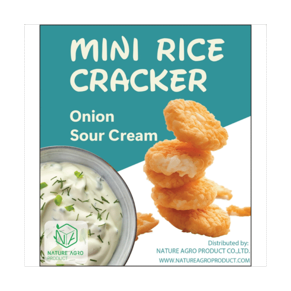 Mini Rice Cracker Onion Sour Cream